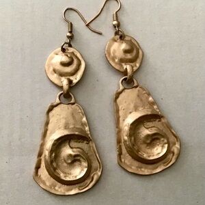 Paparazzi Textured Gold Earrings